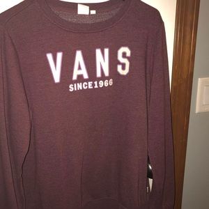 Burgundy Vans Crewneck (not available rn)